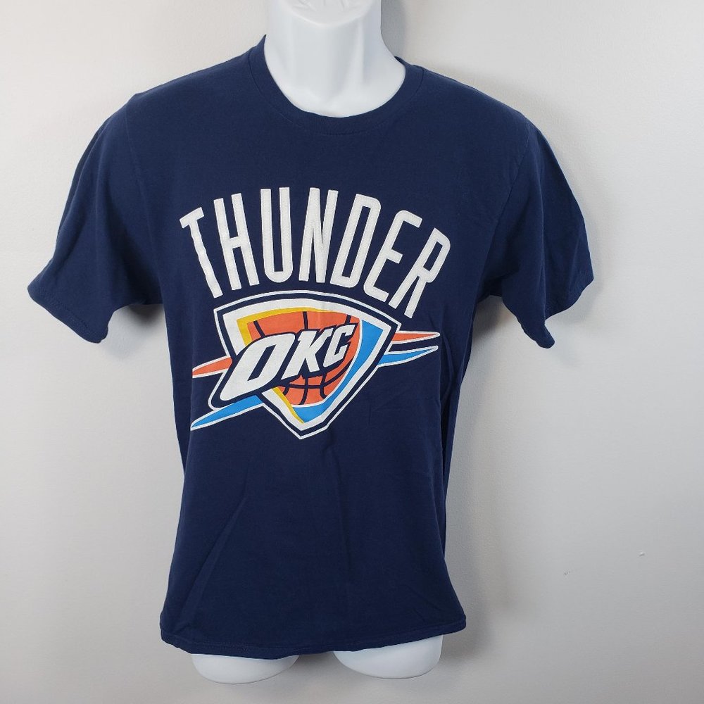 Fanatics Oklahoma City Thunder Shirt S Small Blue Tee NBA Basketball #7 / A48